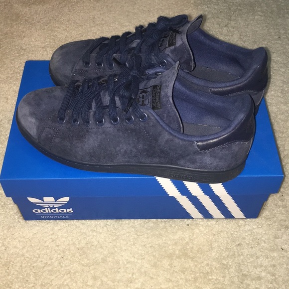 adidas Shoes | Stan Smith Blue Suede | Poshmark